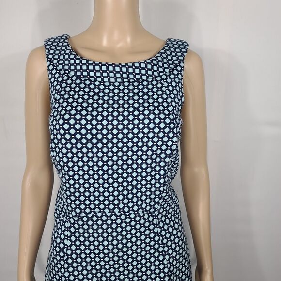 Lands' End Blue Dimond Bodycon Dress - Picture 8 of 9